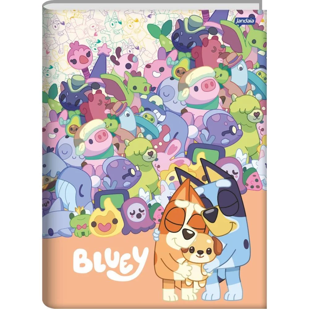 Caderno Brochurao Capa Dura Bluey 80Fls. Jandaia (Pct.c/05) - imagem 5