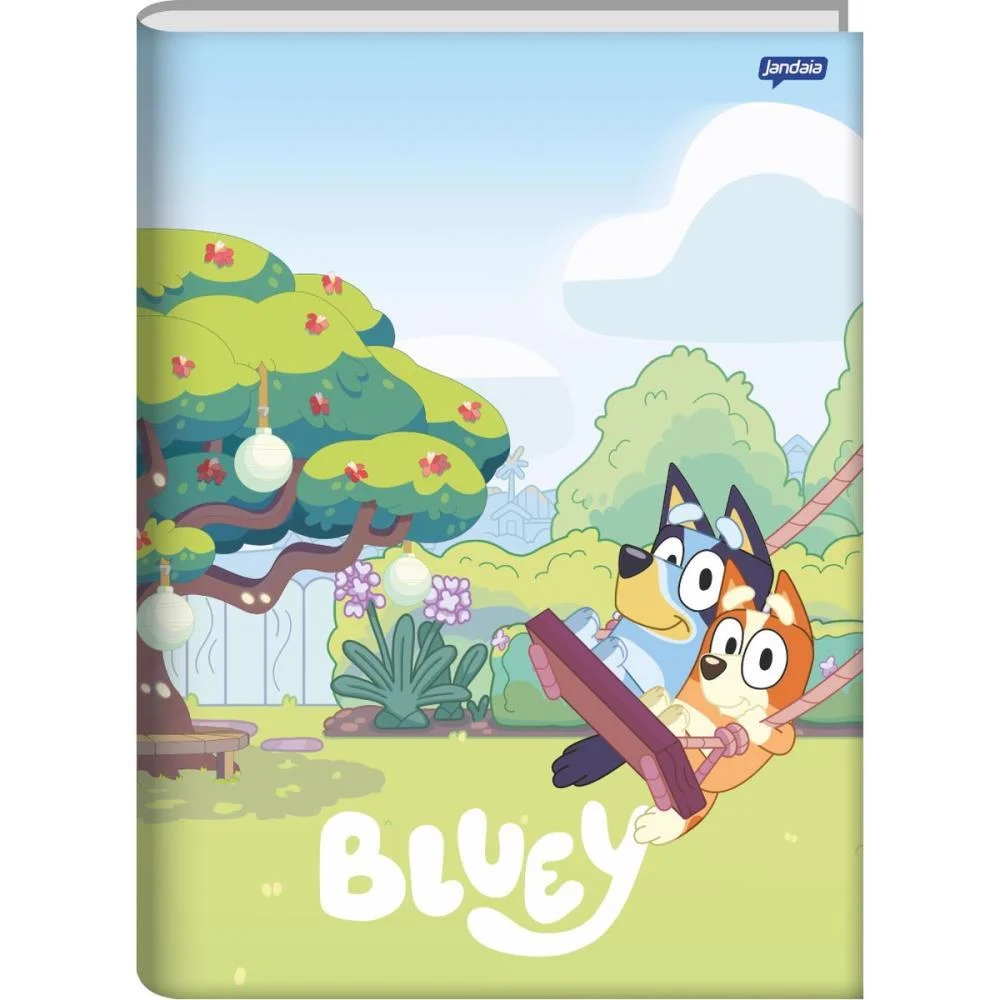 Caderno Brochura 1/4 Capa Dura Bluey 80Fls. Jandaia (Pct.c/05) - imagem 4