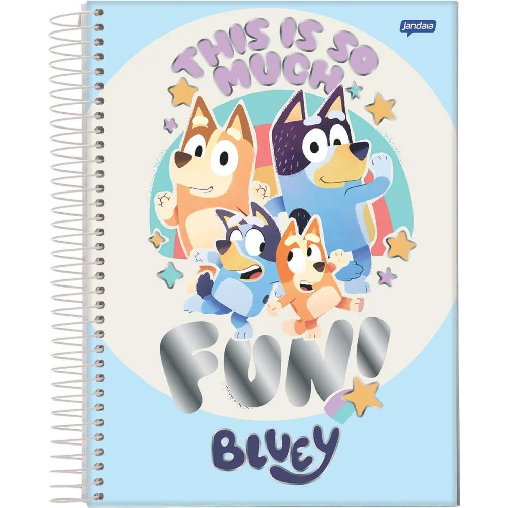 Caderno 01X1 Capa Dura Bluey 80Fls. I.a Jandaia (Pct.c/04) - imagem 5