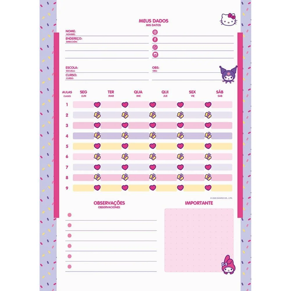 Caderno 01X1 Capa Dura Besties Forever 80Fls. I.a Jandaia (Pct.c/04) - imagem 12