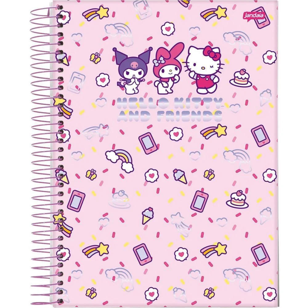 Caderno 01X1 Capa Dura Besties Forever 80Fls. I.a Jandaia (Pct.c/04) - imagem 5