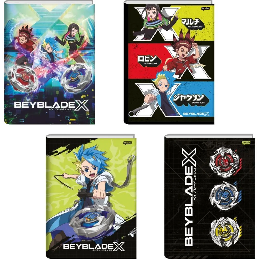 Caderno Brochurao Capa Dura Beyblade 80Fls. Jandaia (Pct.c/05) - imagem 3