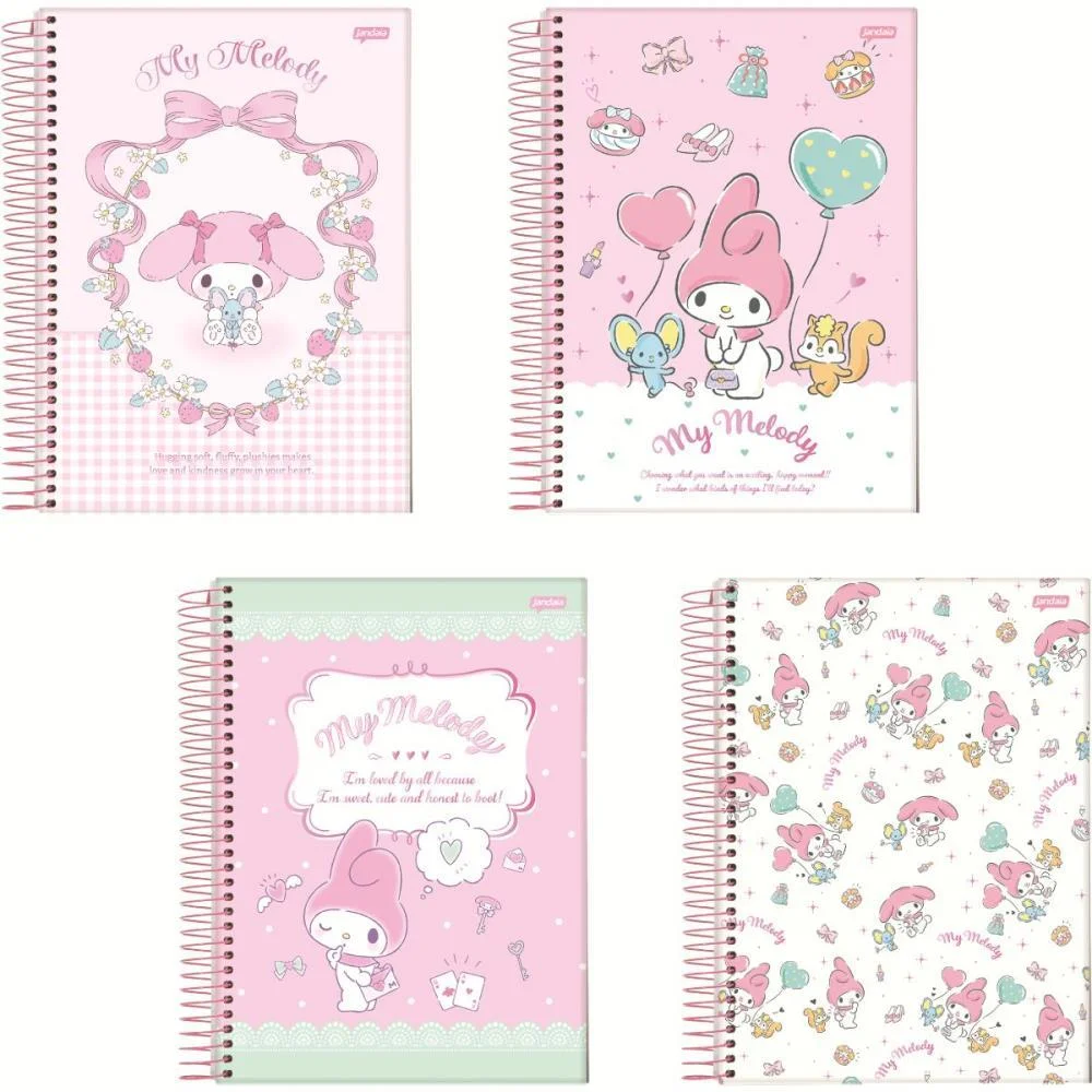 Caderno 01X1 Capa Dura My Melody 80Fls. I.a Jandaia (Pct.c/04) - imagem 2