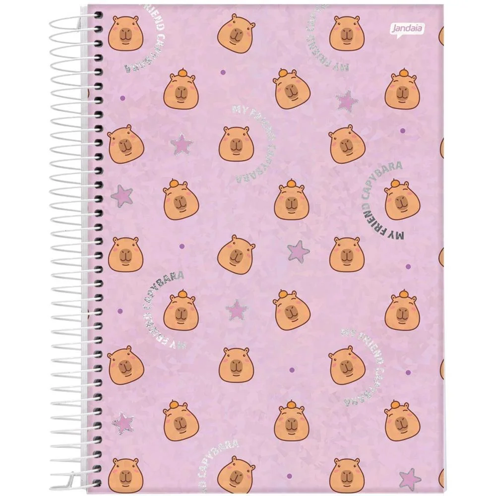 Caderno 01X1 Capa Dura Capyvibes 80Fls. I.a Jandaia (Pct.c/04) - imagem 4