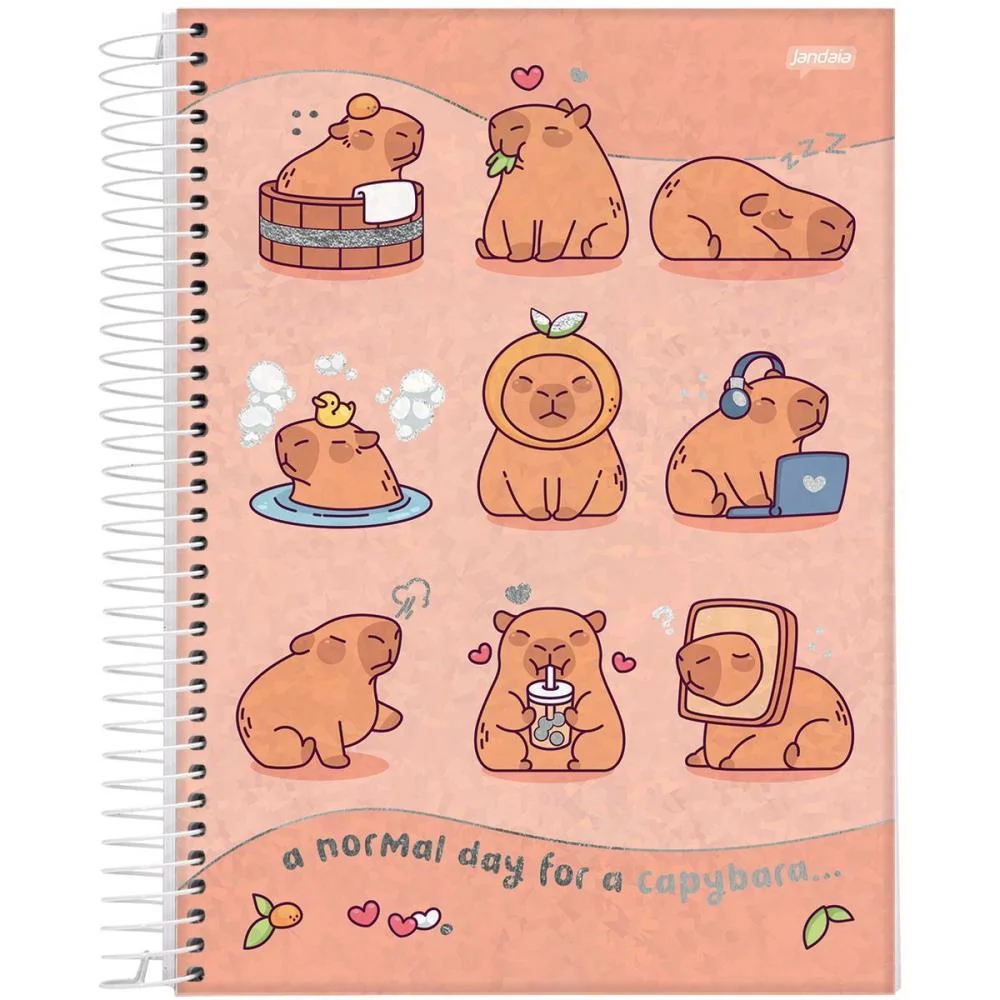 Caderno 01X1 Capa Dura Capyvibes 80Fls. I.a Jandaia (Pct.c/04) - imagem 6