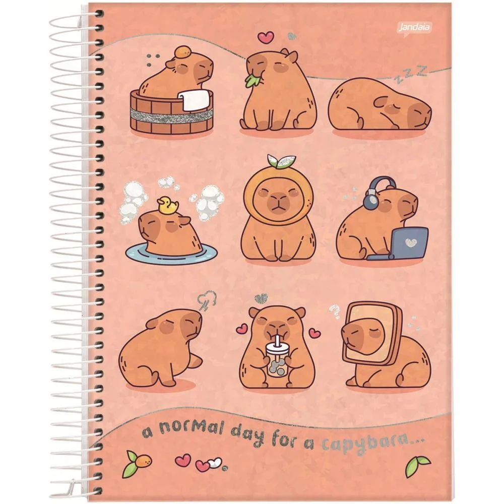 Caderno 15X1 Capa Dura Capyvibes 240Fls. I.a Jandaia (Pct.c/02) - imagem 6