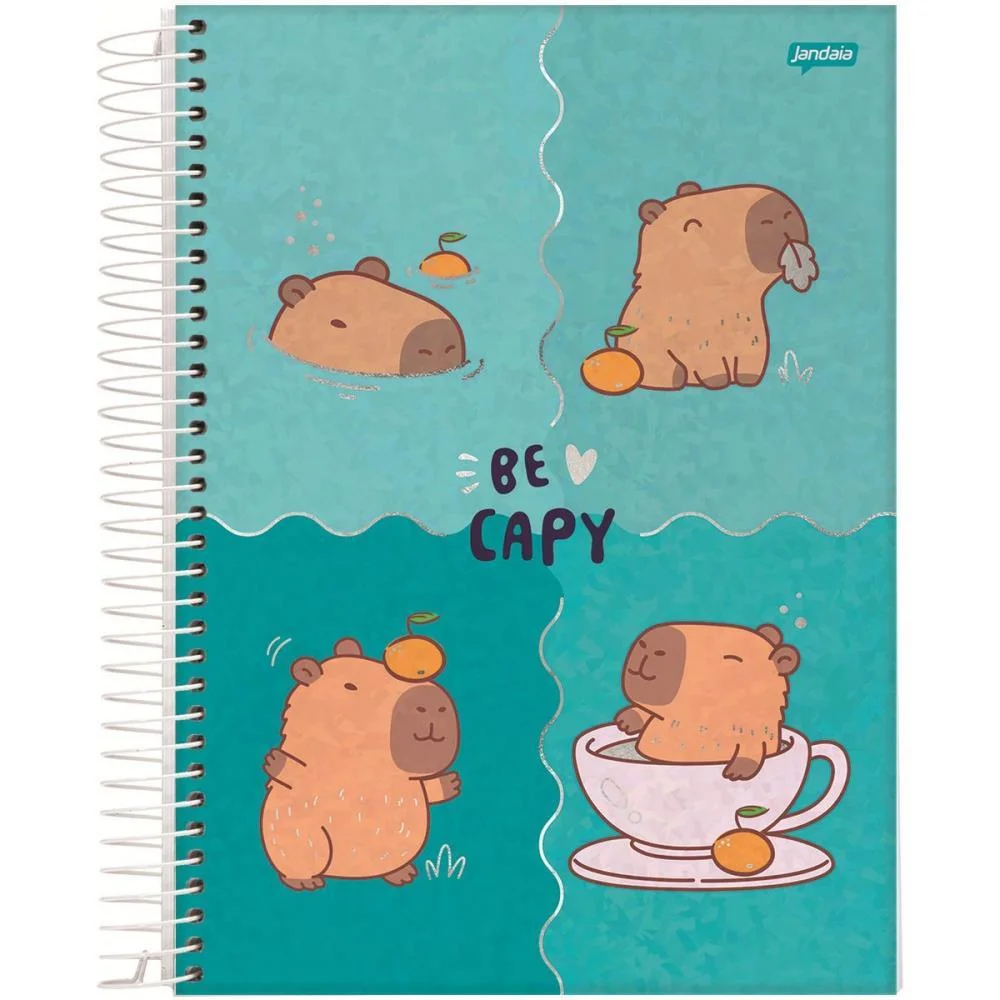 Caderno 15X1 Capa Dura Capyvibes 240Fls. I.a Jandaia (Pct.c/02) - imagem 7