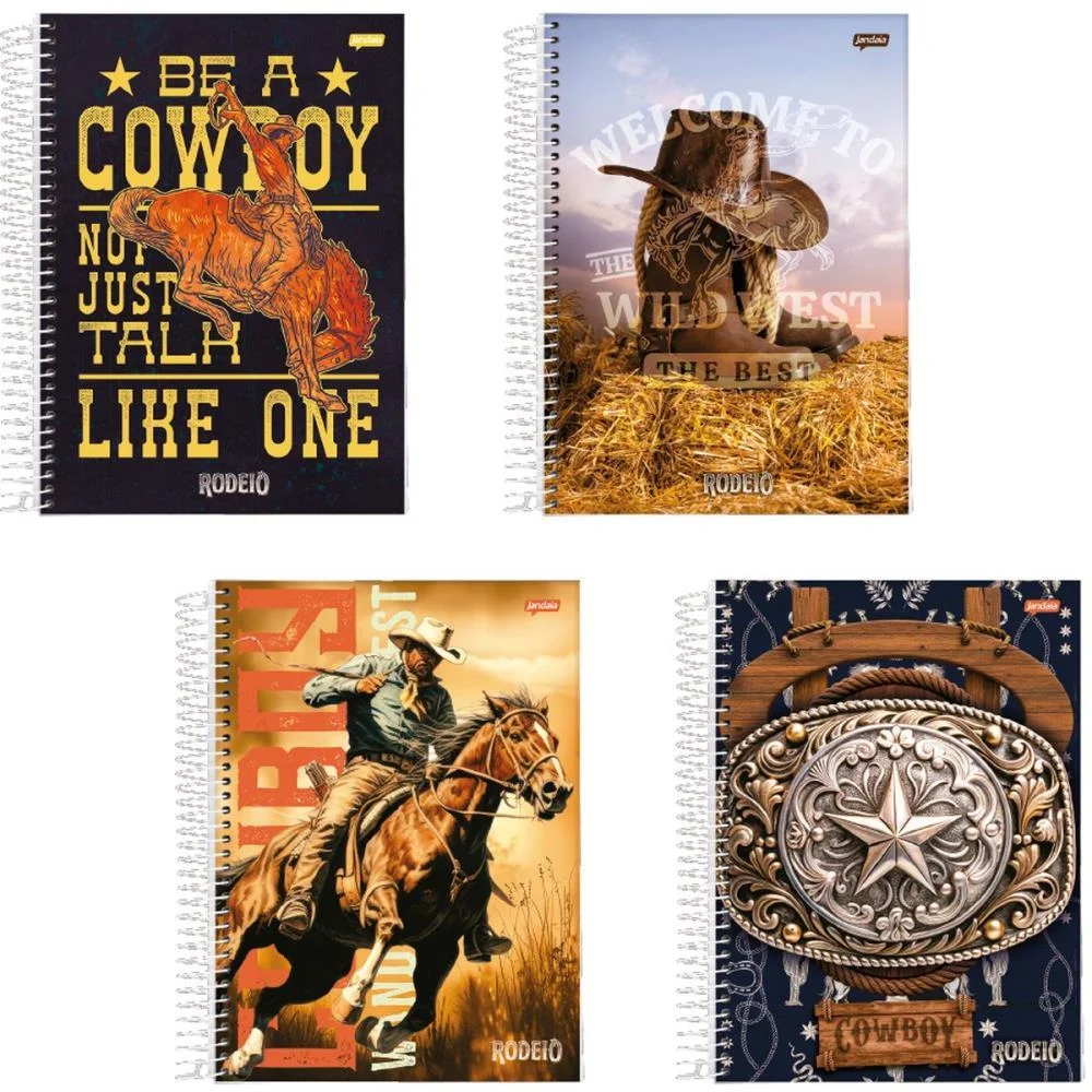 Caderno 10X1 Capa Dura Rodeio 160Fls. I.a Jandaia (Pct.c/04) - imagem 2