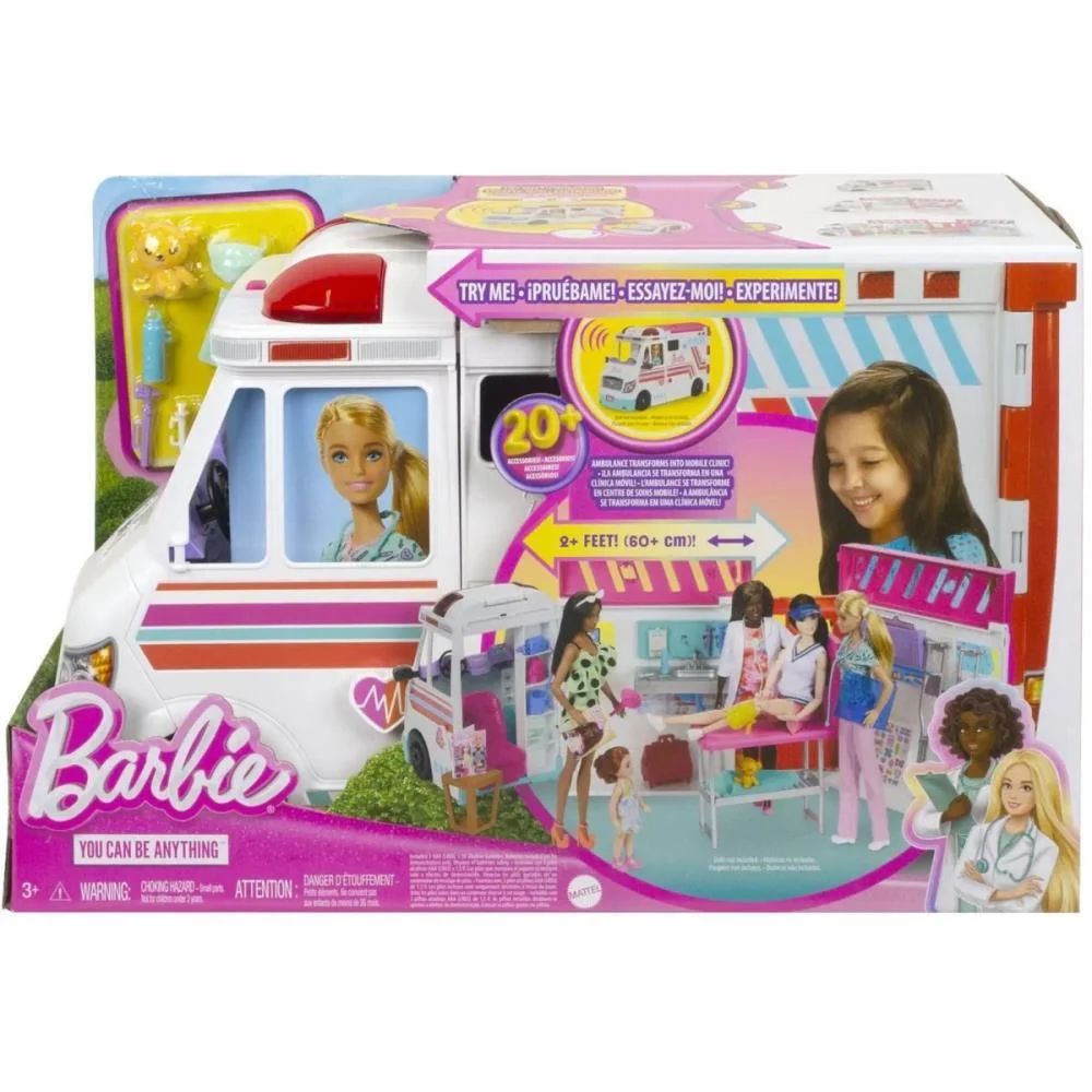 Barbie Profissoes Ambulância De Cuidados Médicos Mattel (Unidade) - imagem 14
