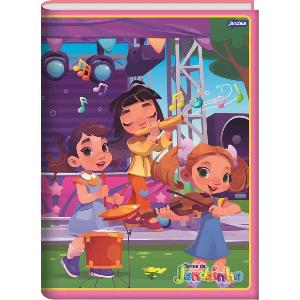 Caderno Brochurao Capa Dura Jandainha Feminino 80Fls Jandaia (Pct.c/05) - imagem 6