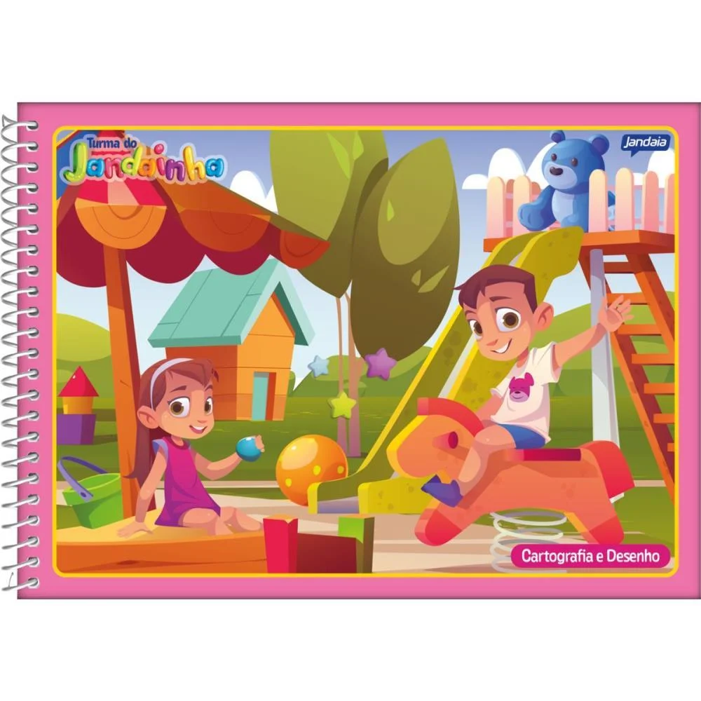 Caderno Desenho Univ Capa Dura Jandainha Feminino 80Fls. Jandaia (Pct.c/04) - imagem 2