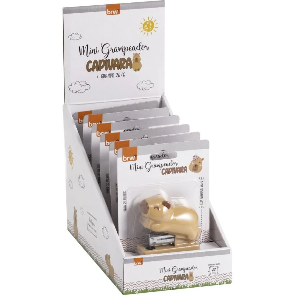 Grampeador Plastico Capivara 20Fls. Brw (Dp.c/06) - imagem 5