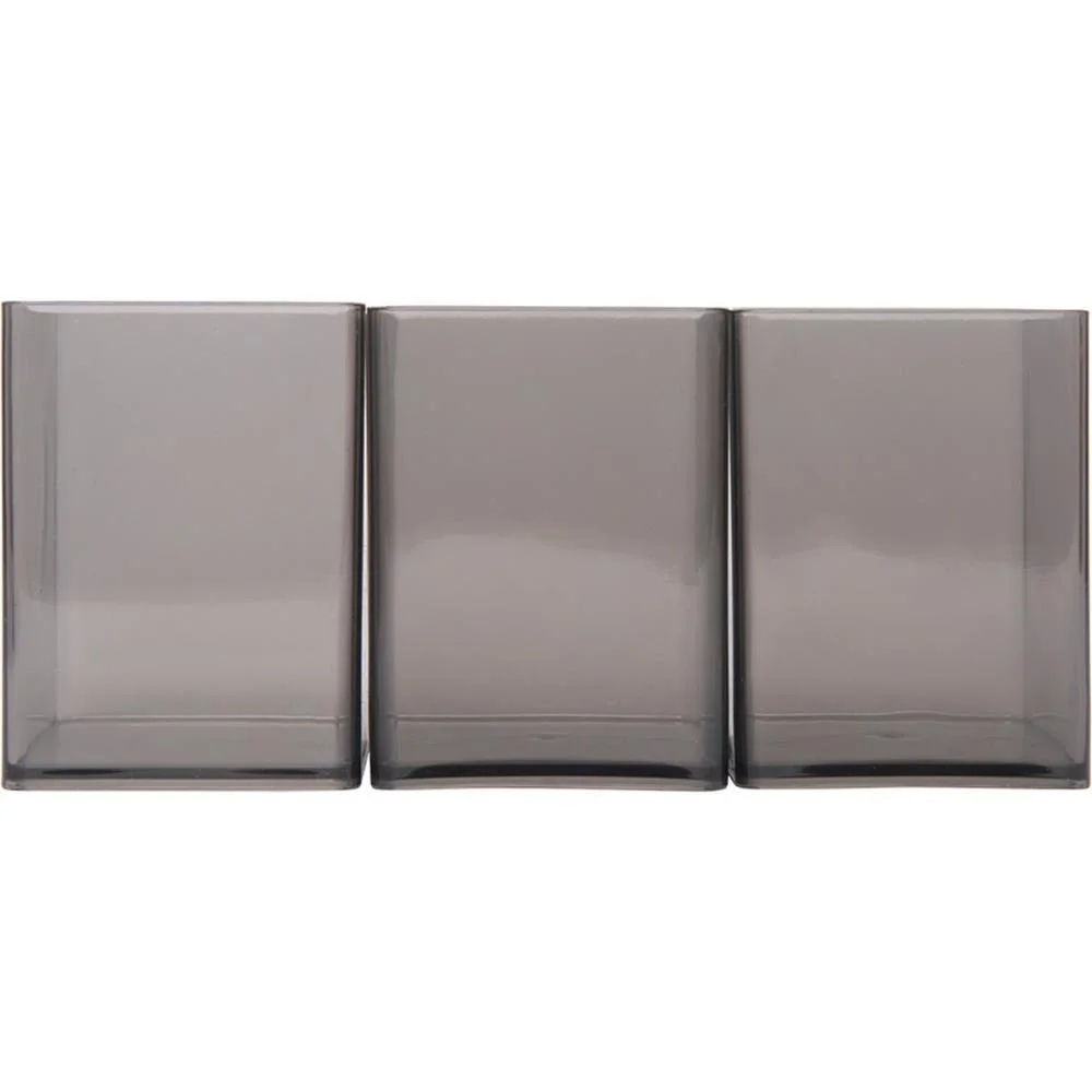 Acessorio Para Mesa Organizador Office Fume 3 Peca Polibras (Kit) - imagem 3