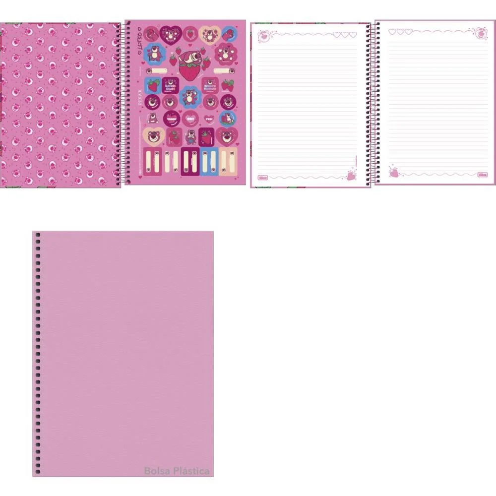 Caderno 01X1 Capa Dura Lotso 80Fls Tilibra (Pct.c/04) - imagem 3