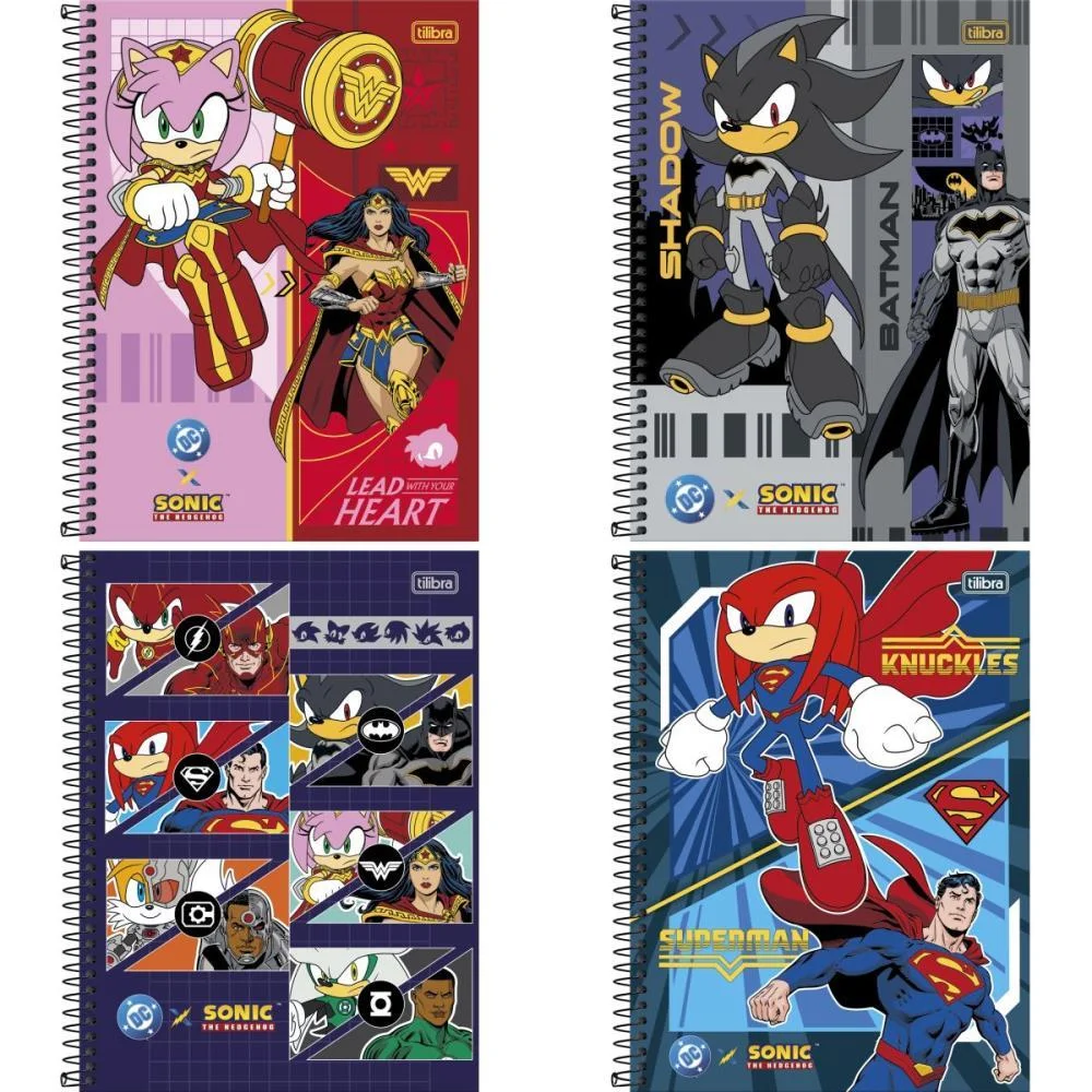 Caderno 01X1 Capa Dura Sonic Dc 80Fls Tilibra (Pct.c/04) - imagem 2