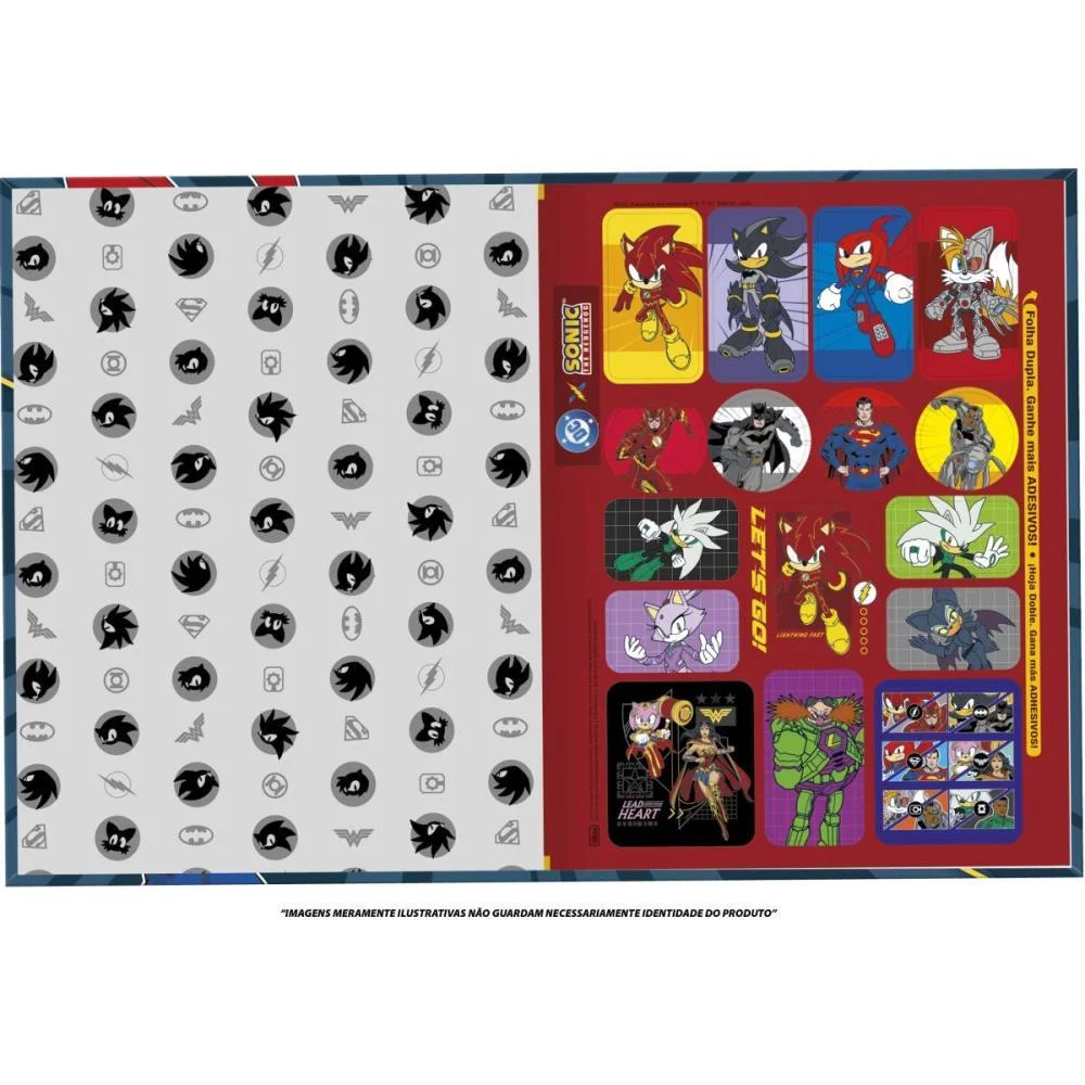 Caderno Brochurao Capa Dura Sonic Dc 80Fls Tilibra (Pct.c/05) - imagem 3