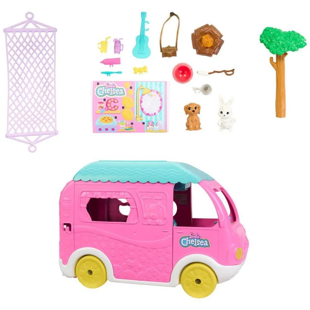 Barbie Family Chelsea Trailer De Camping Mattel (Unidade) - imagem 10