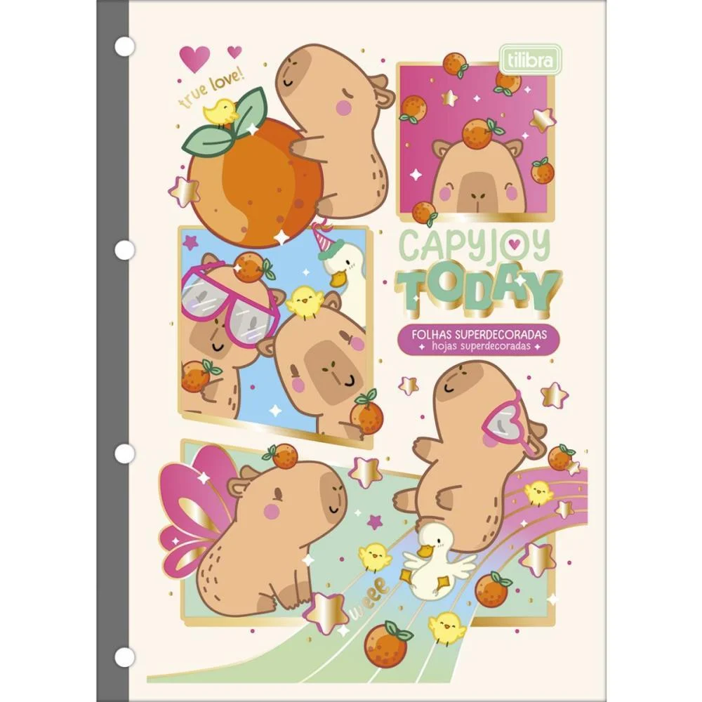 Bloco Para Fichario Universit. Capyclub 80Fls 63G 200X275Mm Tilibra (Pct.c/04) - imagem 2