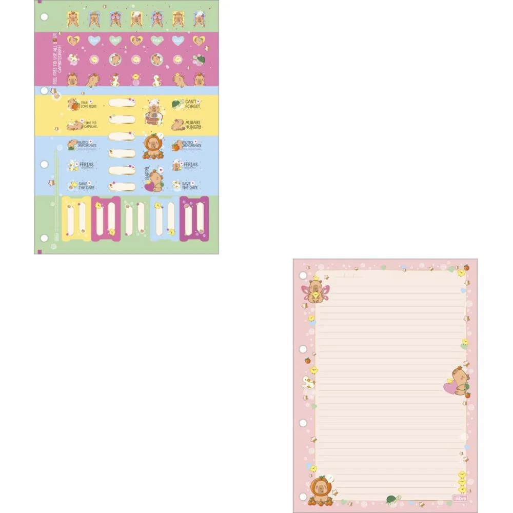 Bloco Para Fichario Universit. Capyclub 80Fls 63G 200X275Mm Tilibra (Pct.c/04) - imagem 3