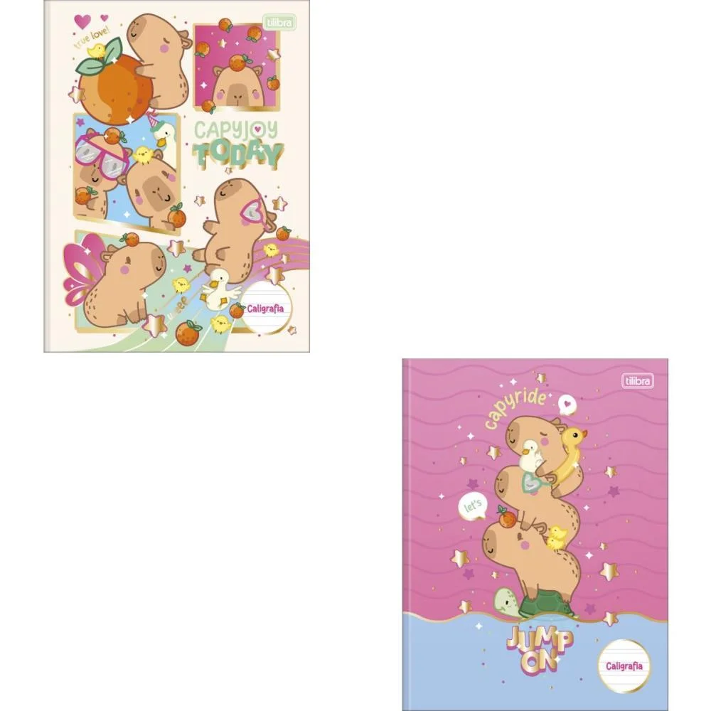 Caderno Caligrafia Capa Dura Capyclub 40Fls Brochura Vert. Tilibra (Pct.c/05) - imagem 4