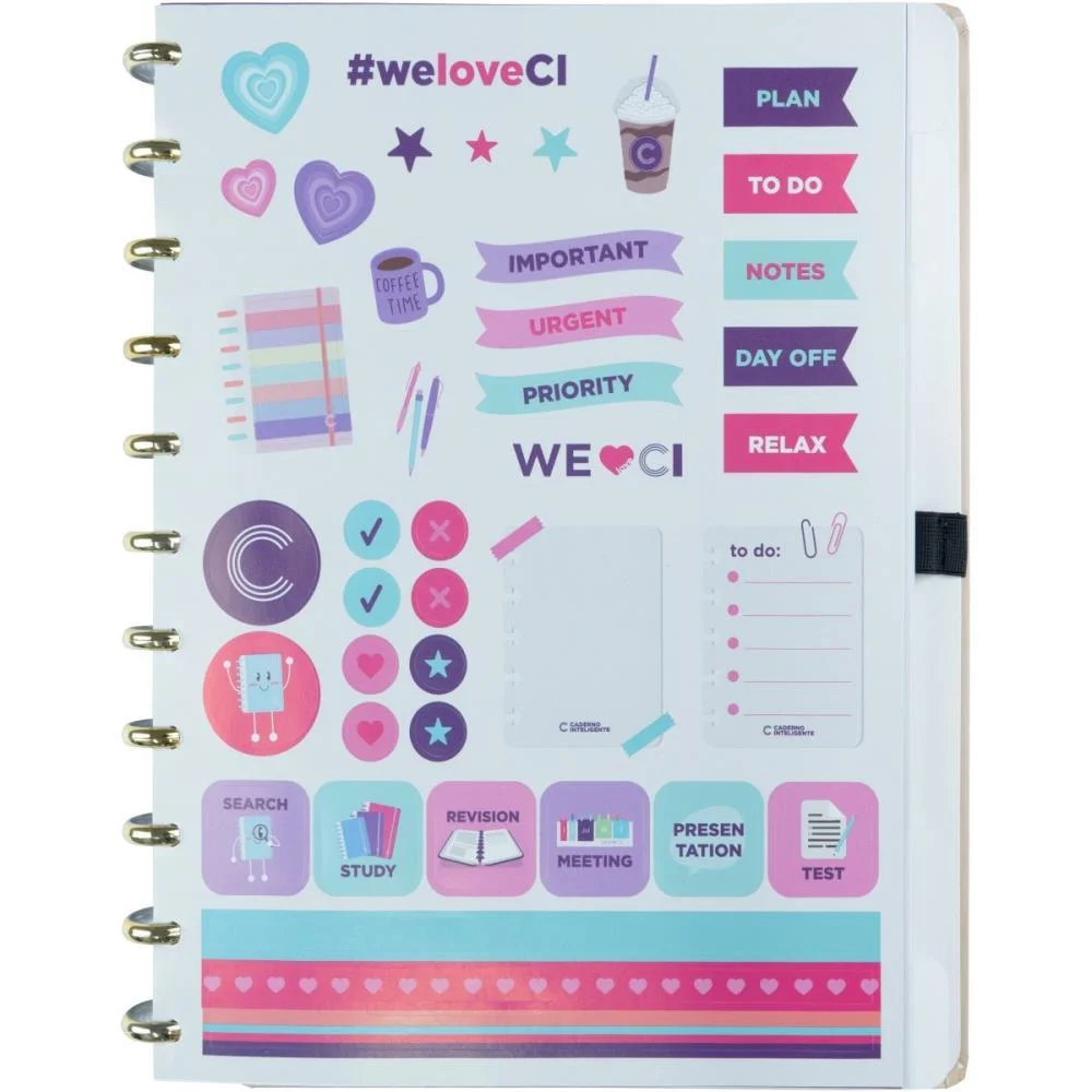 Caderno Inteligente Grande Miss Floral By Giulia 80Fls Caderno Inteligente (Unidade) - imagem 3