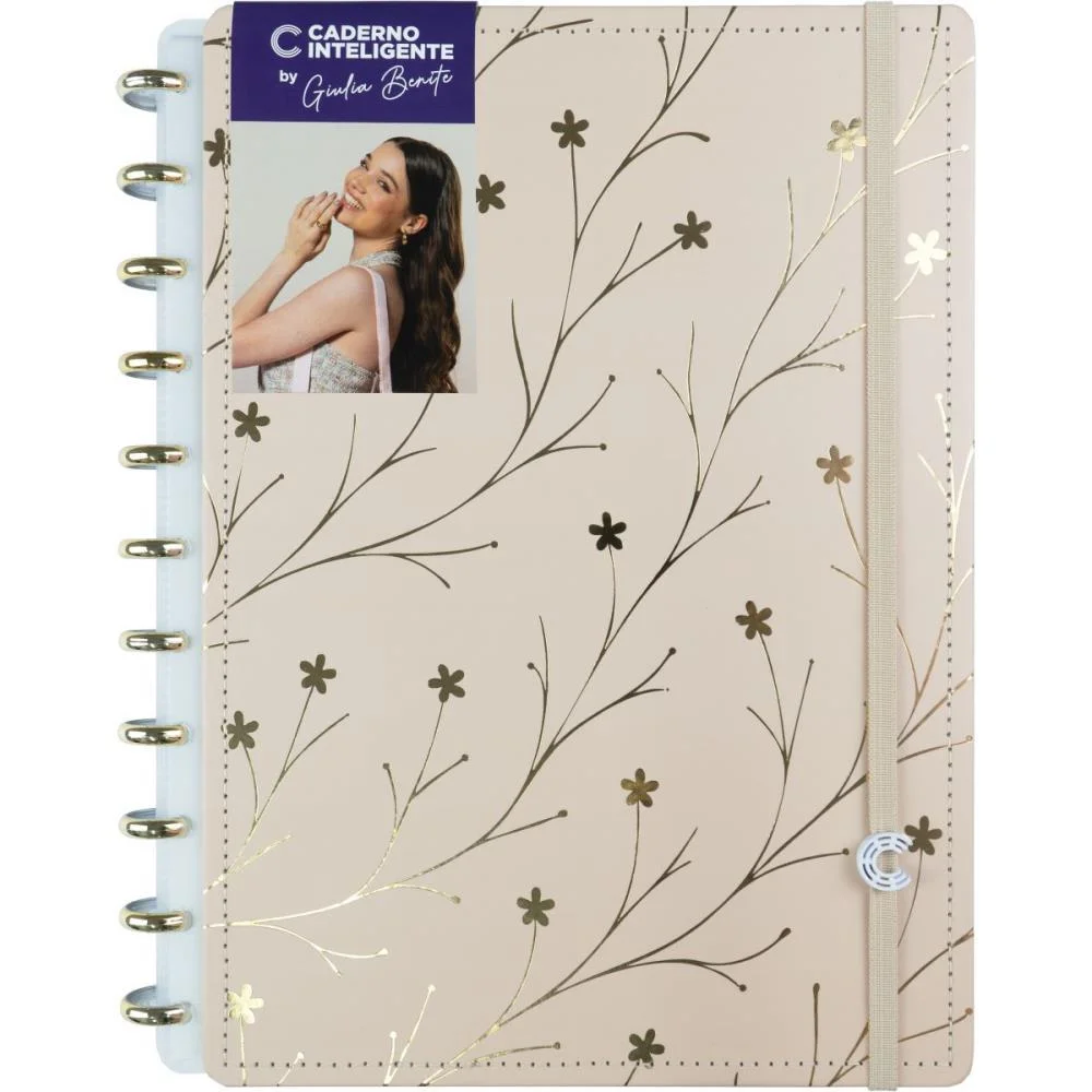 Caderno Inteligente Grande Miss Floral By Giulia 80Fls Caderno Inteligente (Unidade) - imagem 4