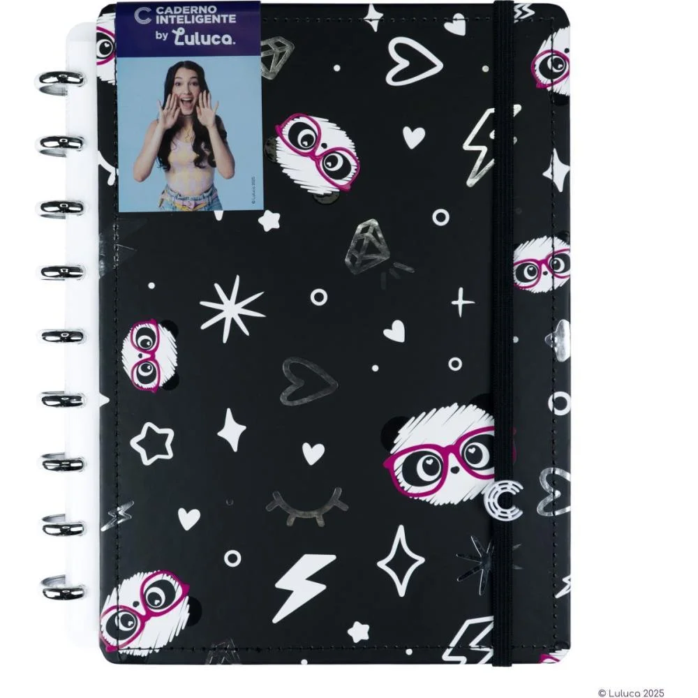 Caderno Inteligente Medio Luluca Pandalu Star 80Fls Caderno Inteligente (Unidade) - imagem 2