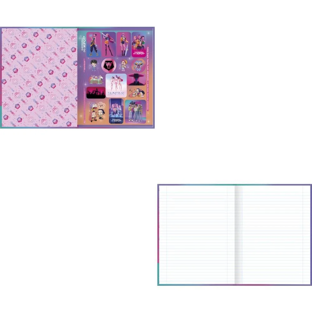 Caderno Brochurao Capa Dura Guerreiras Do K-Pop 80Fls Tilibra (Pct.c/05) - imagem 3