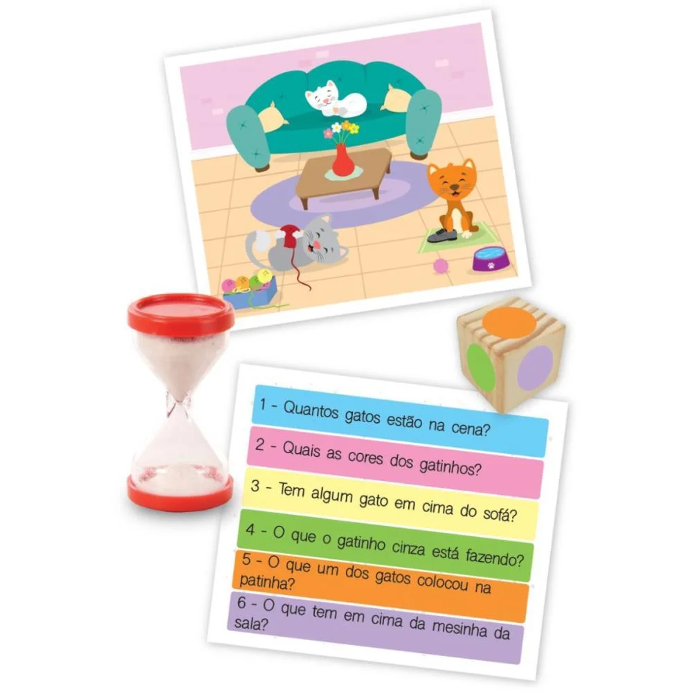 Brinquedo Educativo Gato De Sapato 30Cartas Nig Brinquedos (Unidade) - imagem 8