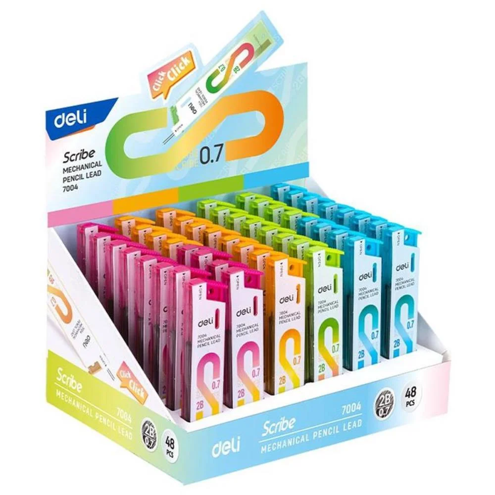 Grafite 0.7Mm Scribe 2B 0,7Mm Deli (Dp.c/48) - imagem 2
