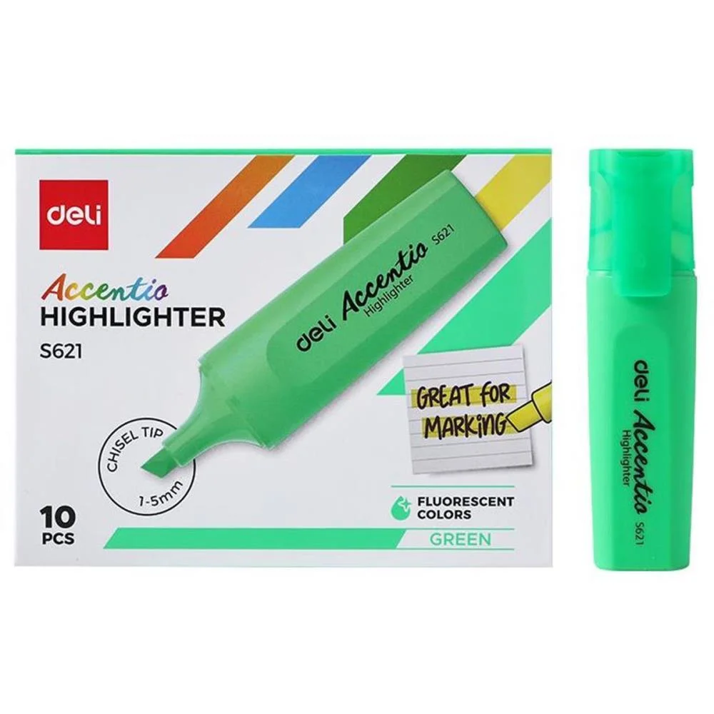 Caneta Marca Texto Accent Fluorescente 1-5Mm Vd Deli (Cx.c/10) - imagem 3