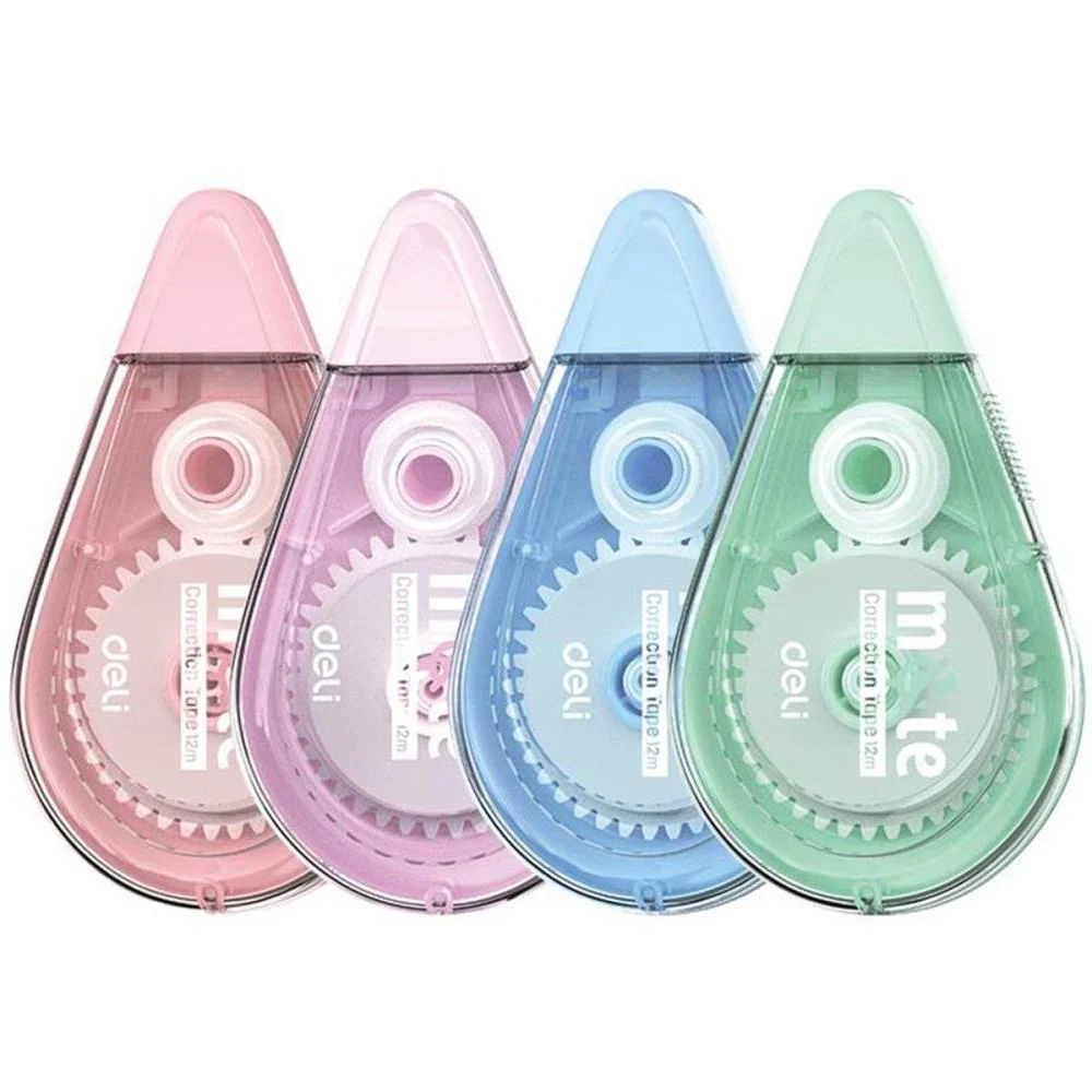 Corretivo Em Fita Silencioso Mute Sortido 5Mmx12 Deli (Blister) - imagem 2