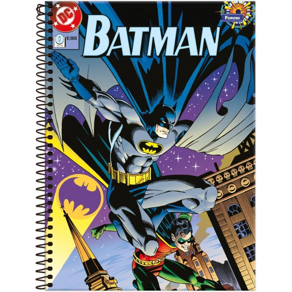 Caderno 10X1 Capa Dura Batman Fit 160Fls Foroni (Pct.c/04) - imagem 6