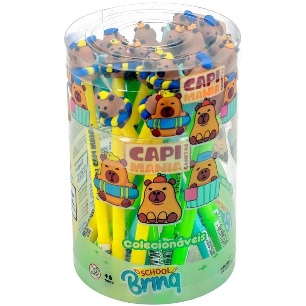 Caneta Gel Capivara 3Mod.(S) Polibrinq (Pote.c/24) - imagem 4