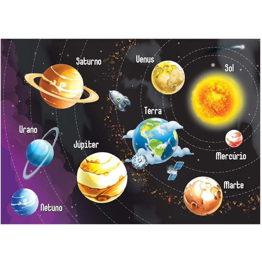 Quebra-Cabeca Cartonado Sistema Solar 300Pcs Ggb Plast (Unidade) - imagem 3