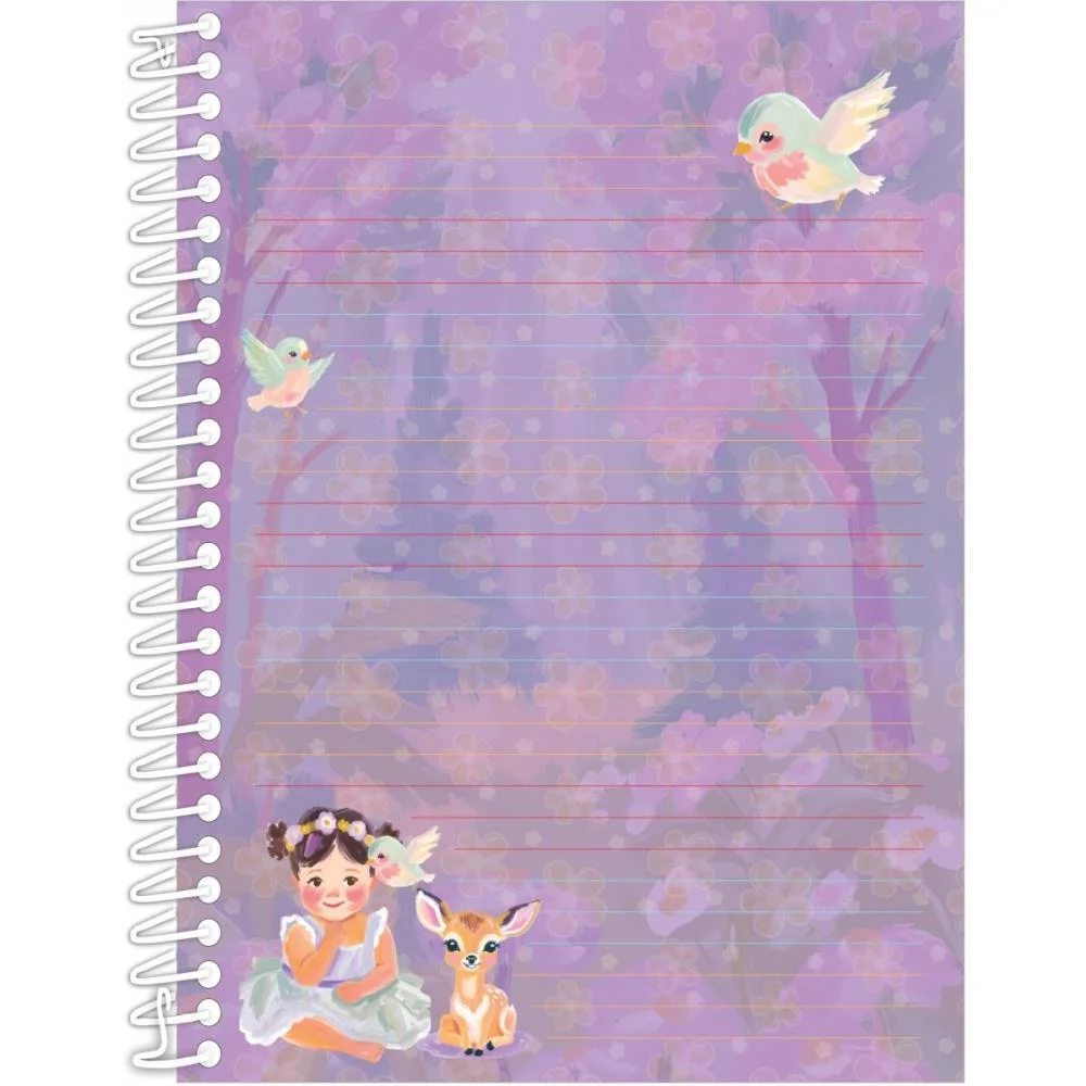 Caderno 01X1 Capa Dura Sweet Dreams 80Fls Papel Carta Tamoio (Pct.c/04) - imagem 5