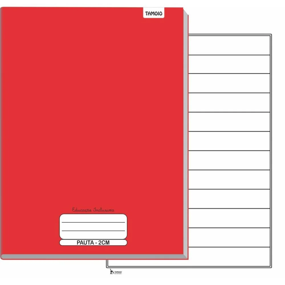 Caderno Brochurao Capa Dura Neuro Pauta Ampliada 40 Folhas Tamoio (Pct.c/05) - imagem 2