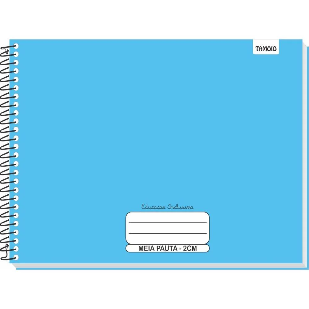 Caderno Desenho Univ Capa Dura Neuro Meia Pauta Ampliada 40F Tamoio (Pct.c/05) - imagem 4