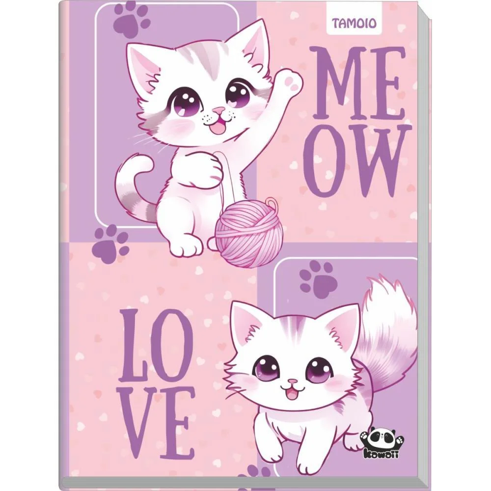 Caderno Brochura 1/4 Capa Dura Kawaii 96 Folhas Tamoio (Pct.c/04) - imagem 5