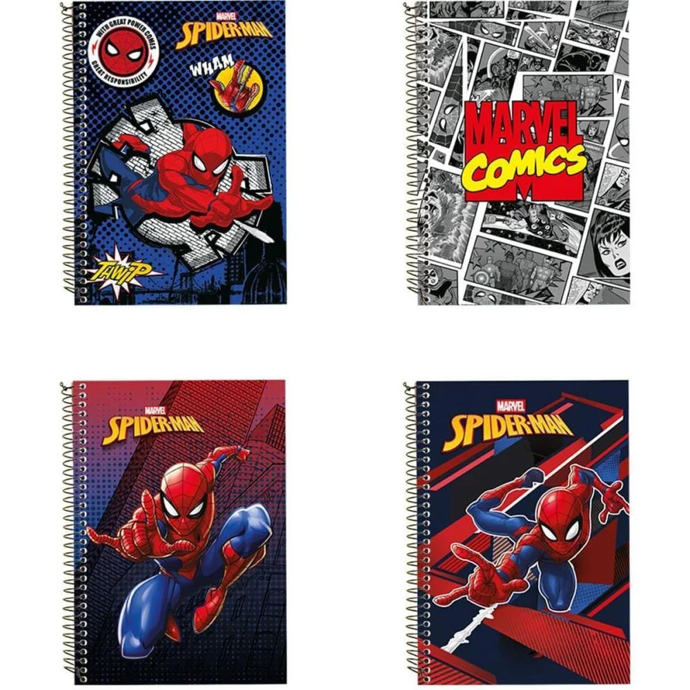 Caderno 10X1 Capa Dura Marvel 160Fls Culturama (Pct.c/03) - imagem 2