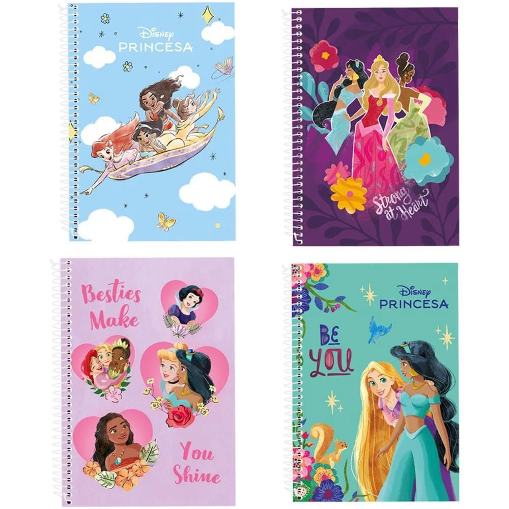Caderno 10X1 Capa Dura Princesas 160Fls Culturama (Pct.c/03) - imagem 7