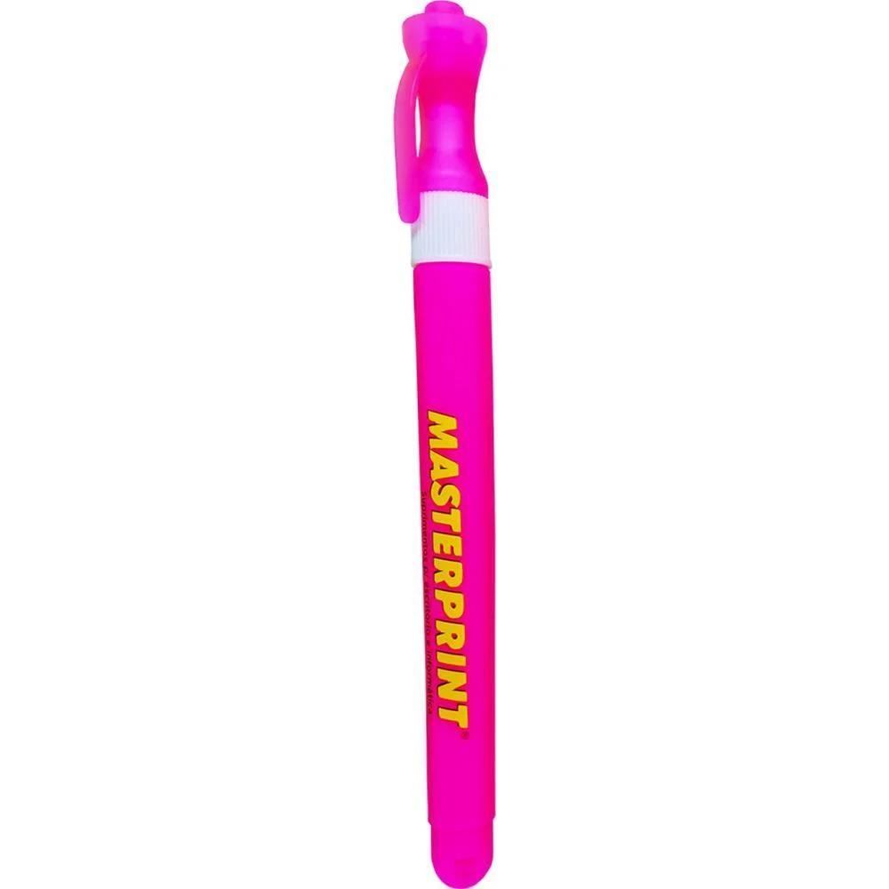 Caneta Marca Texto Mp 614 Neon Slim Rosa Masterprint (Cx.c/12) - imagem 2