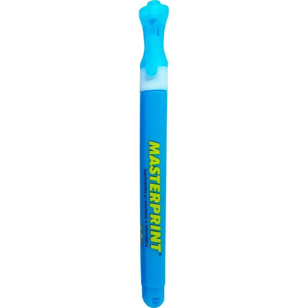 Caneta Marca Texto Mp 614 Neon Slim Azul Masterprint (Cx.c/12) - imagem 2