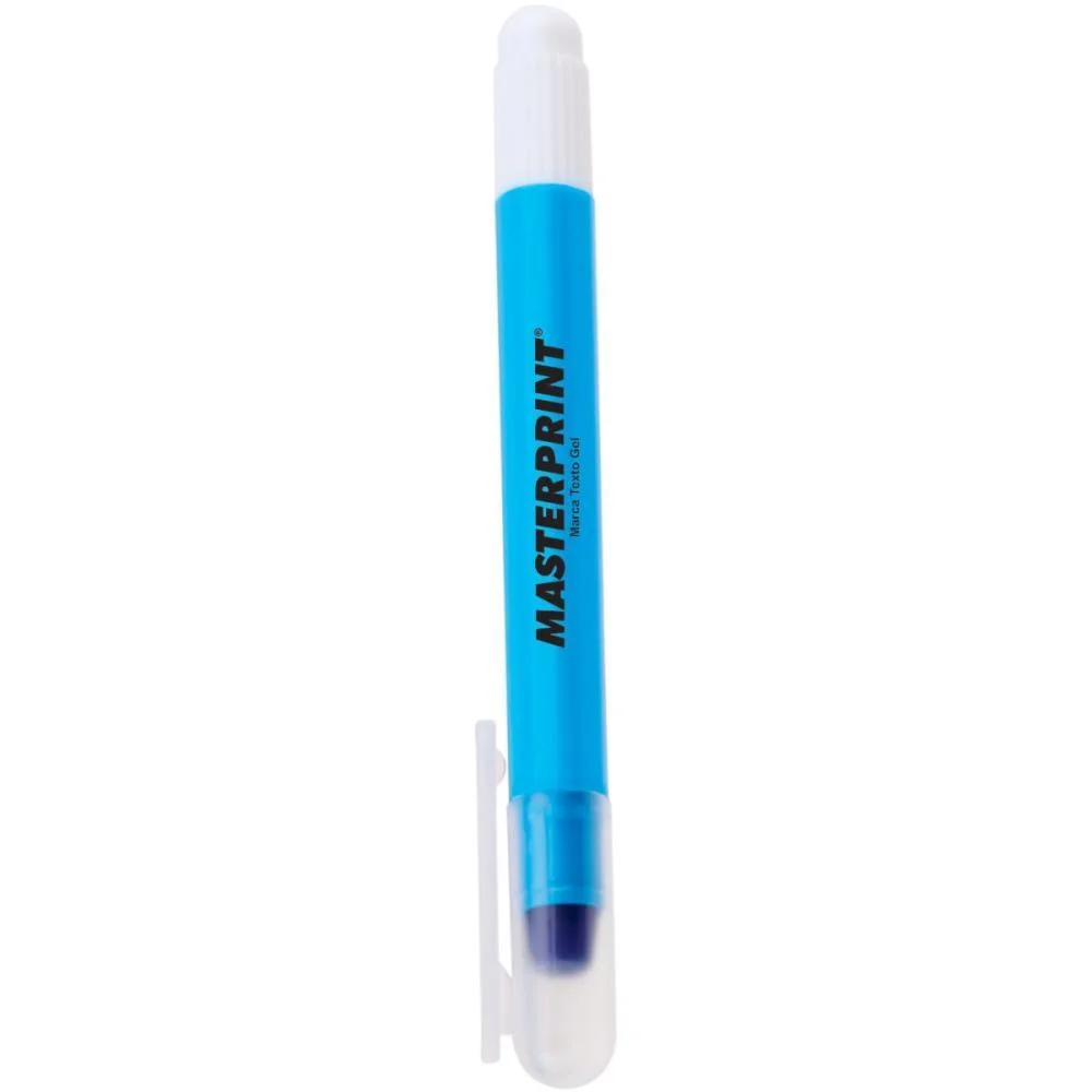 Caneta Marca Texto Gel Mp 613 Azul Gel Masterprint (Cx.c/06) - imagem 2