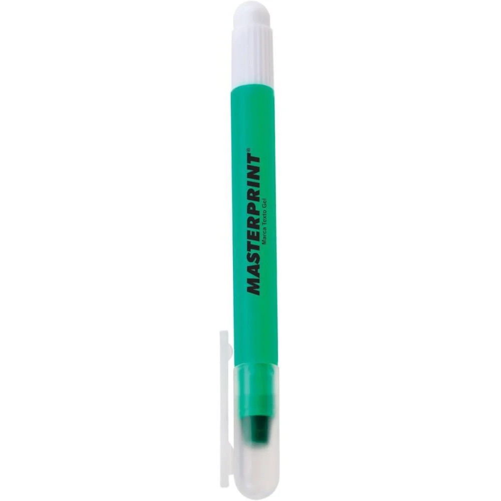 Caneta Marca Texto Gel Mp 613 Verde Gel Masterprint (Cx.c/06) - imagem 2