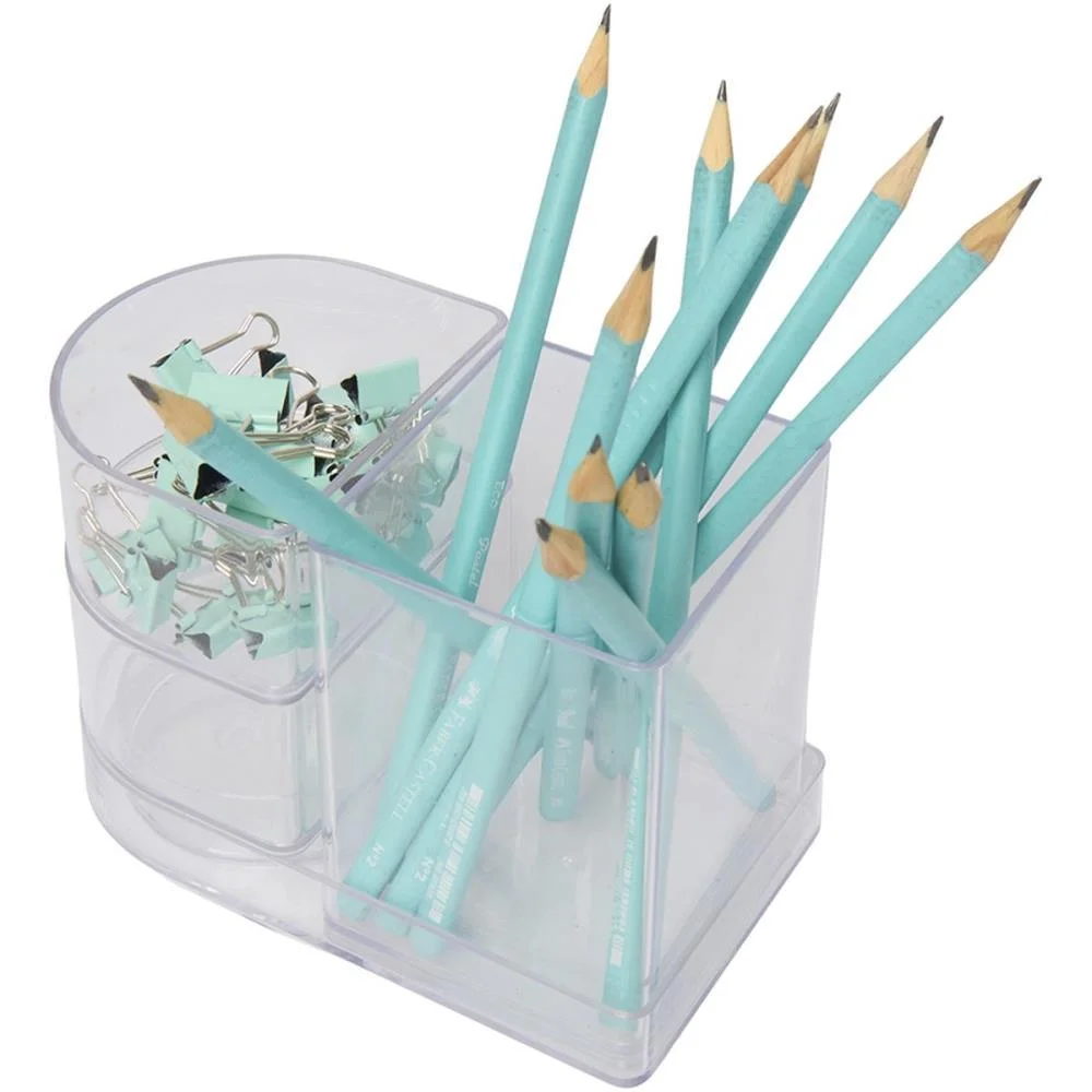 Acessorio Para Mesa Organizador Compact Cristal 4 Polibras (Kit) - imagem 8