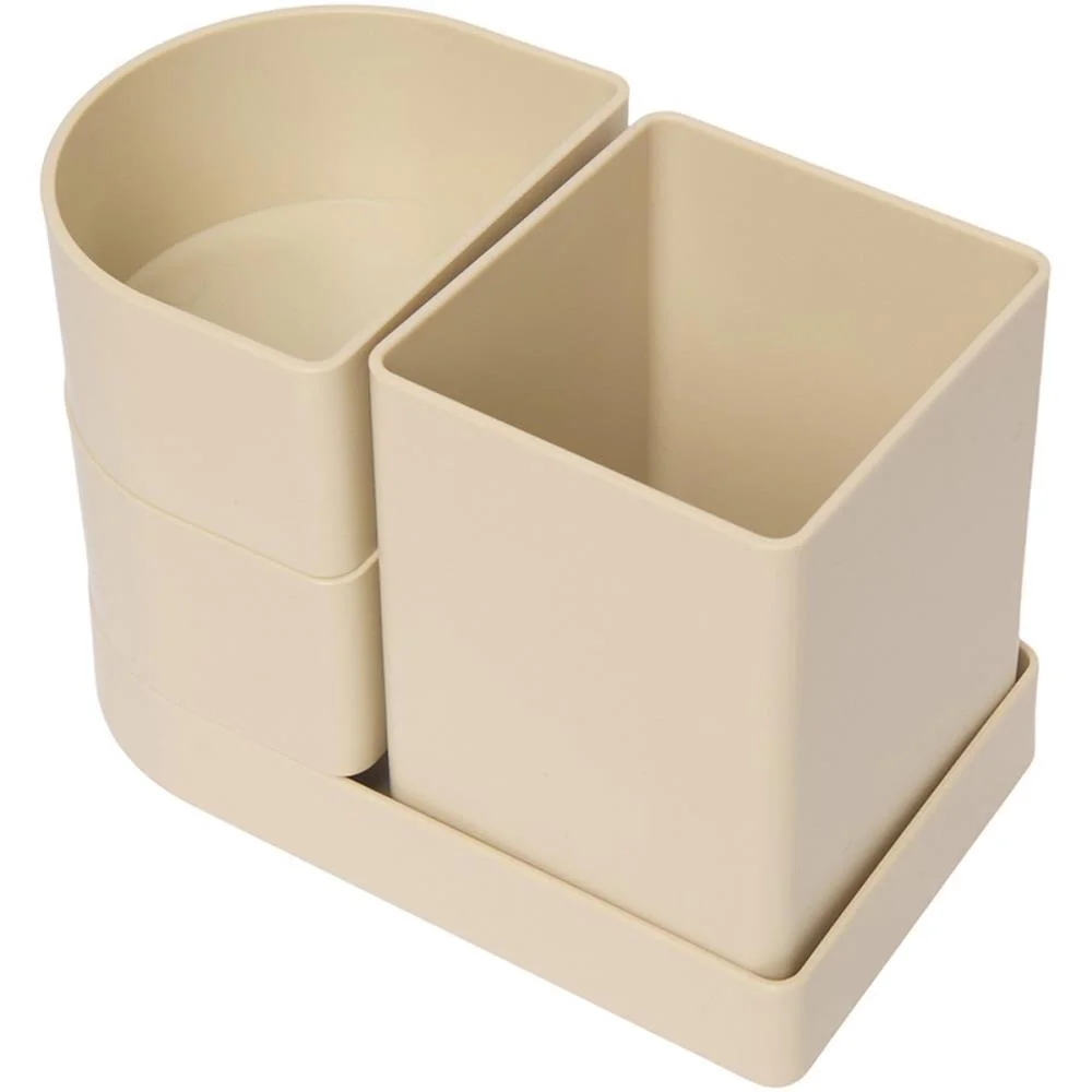Acessorio Para Mesa Organizador Compact Areia 4 Pe Polibras (Kit) - imagem 5