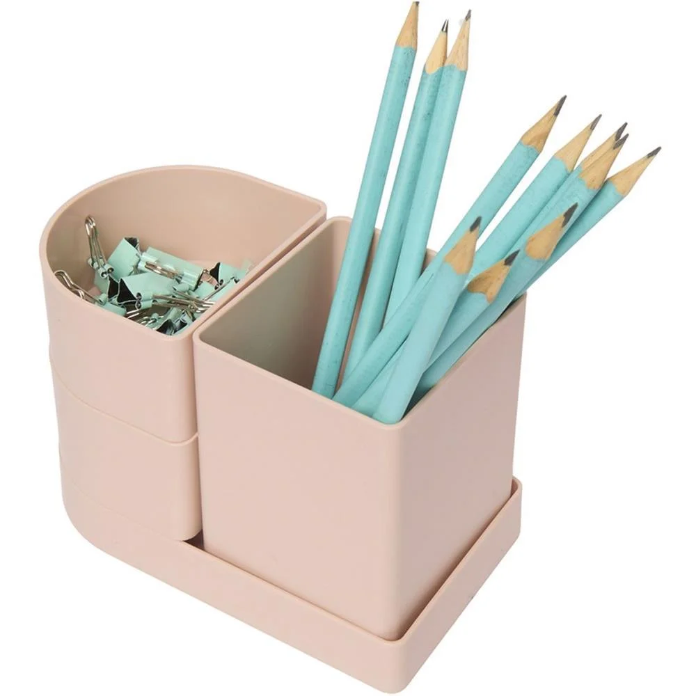Acessorio Para Mesa Organizador Compact Rosa Antig Polibras (Kit) - imagem 2