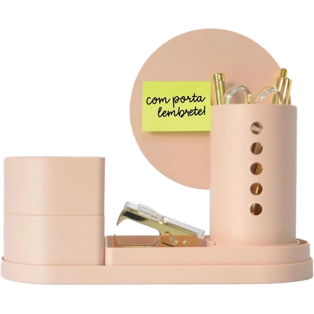 Acessorio Para Mesa Organizador Collage Rosa Antig Polibras (Kit) - imagem 6