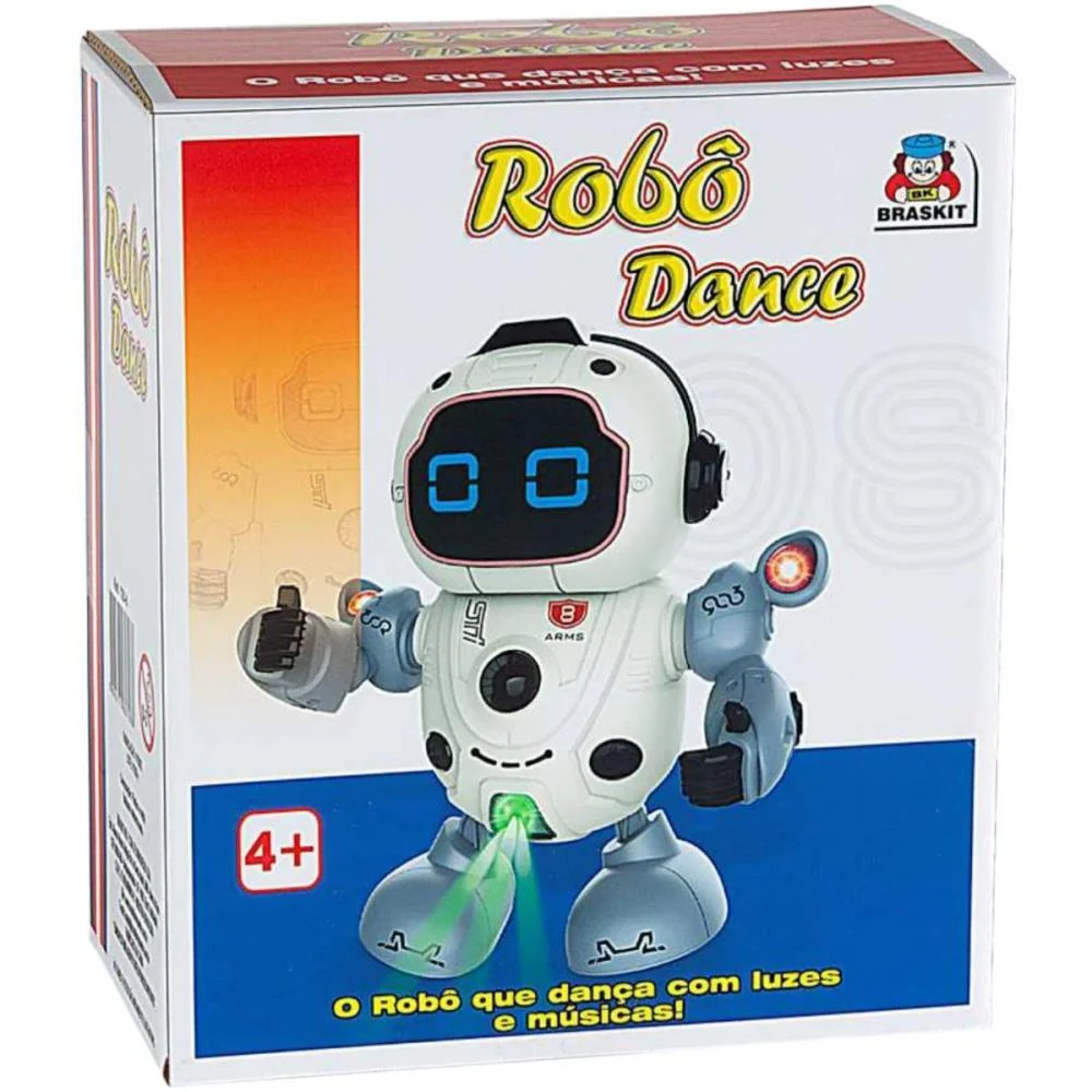 Robo Dance Com Luzes E Sons Braskit (Unidade) - imagem 4